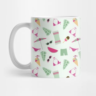 Summer accessories pattern illustration Mug